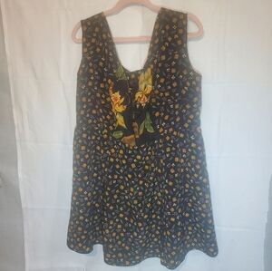 Homemade Floral Sleeveless Dress